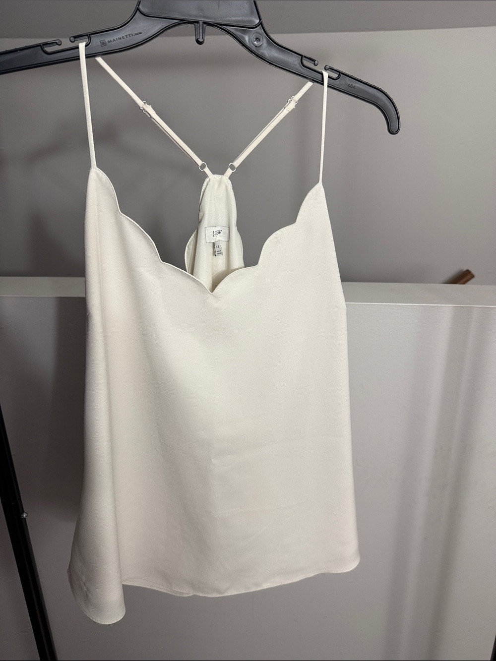 J. Crew Scallop-Edge Ivory Camisole